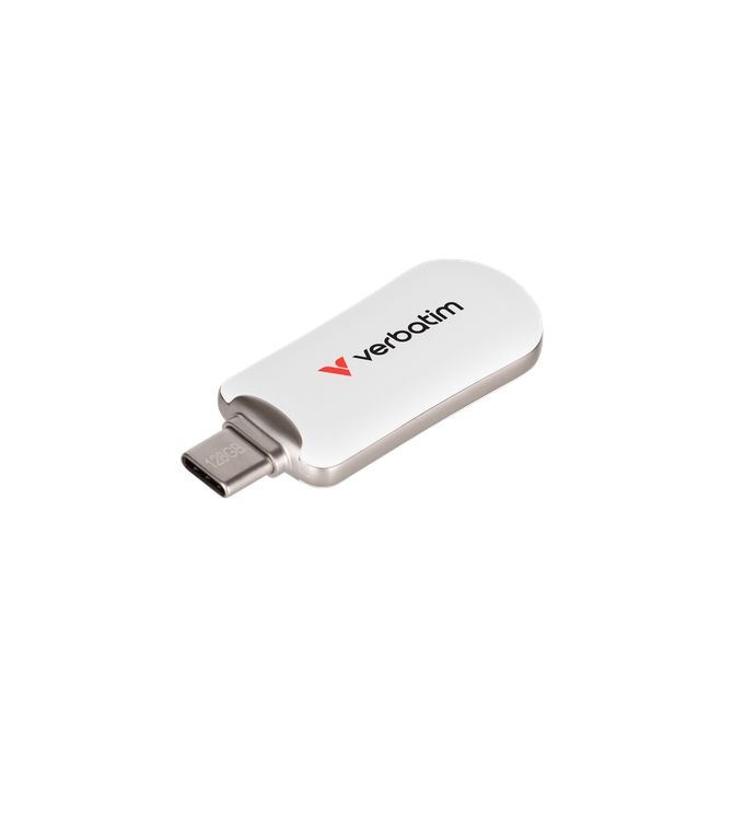 USB памет Verbatim Plectra USB-C Flash Drive White 128GB