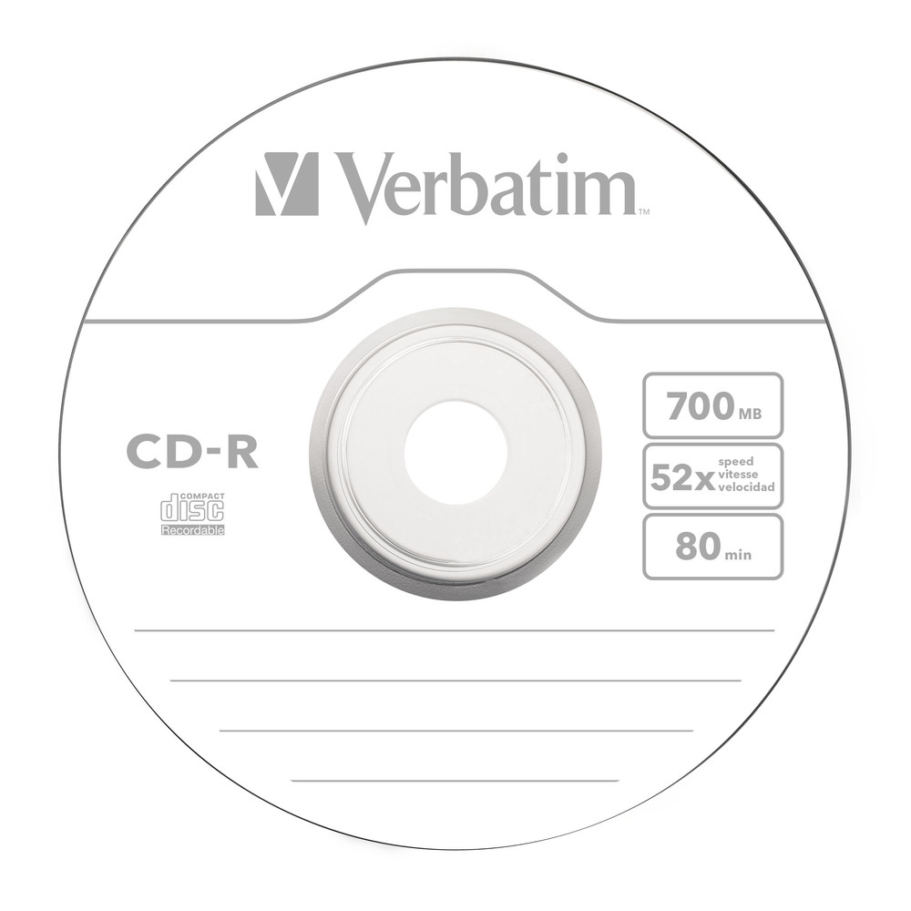 Диск Verbatim CD-R 52X SC SINGLE WRAP 700MB EXTRA PROTECTION