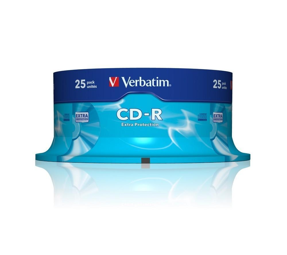 Дискове Verbatim CD-R 700MB 52X EXTRA PROTECTION SURFACE (25 PACK)