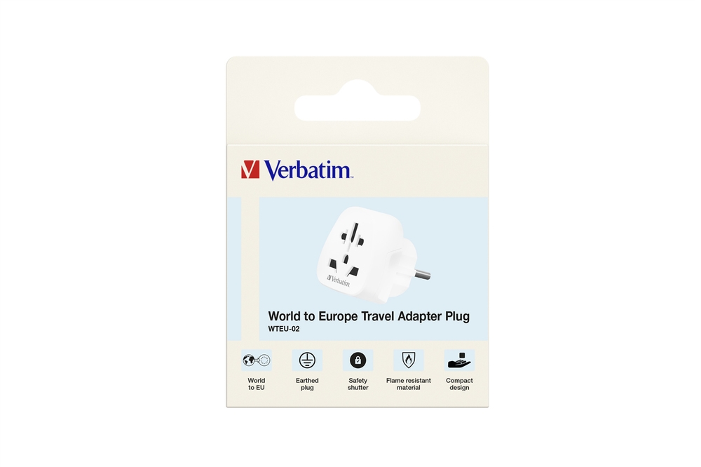 Адаптер Verbatim WTEU-02 World to Europe Travel