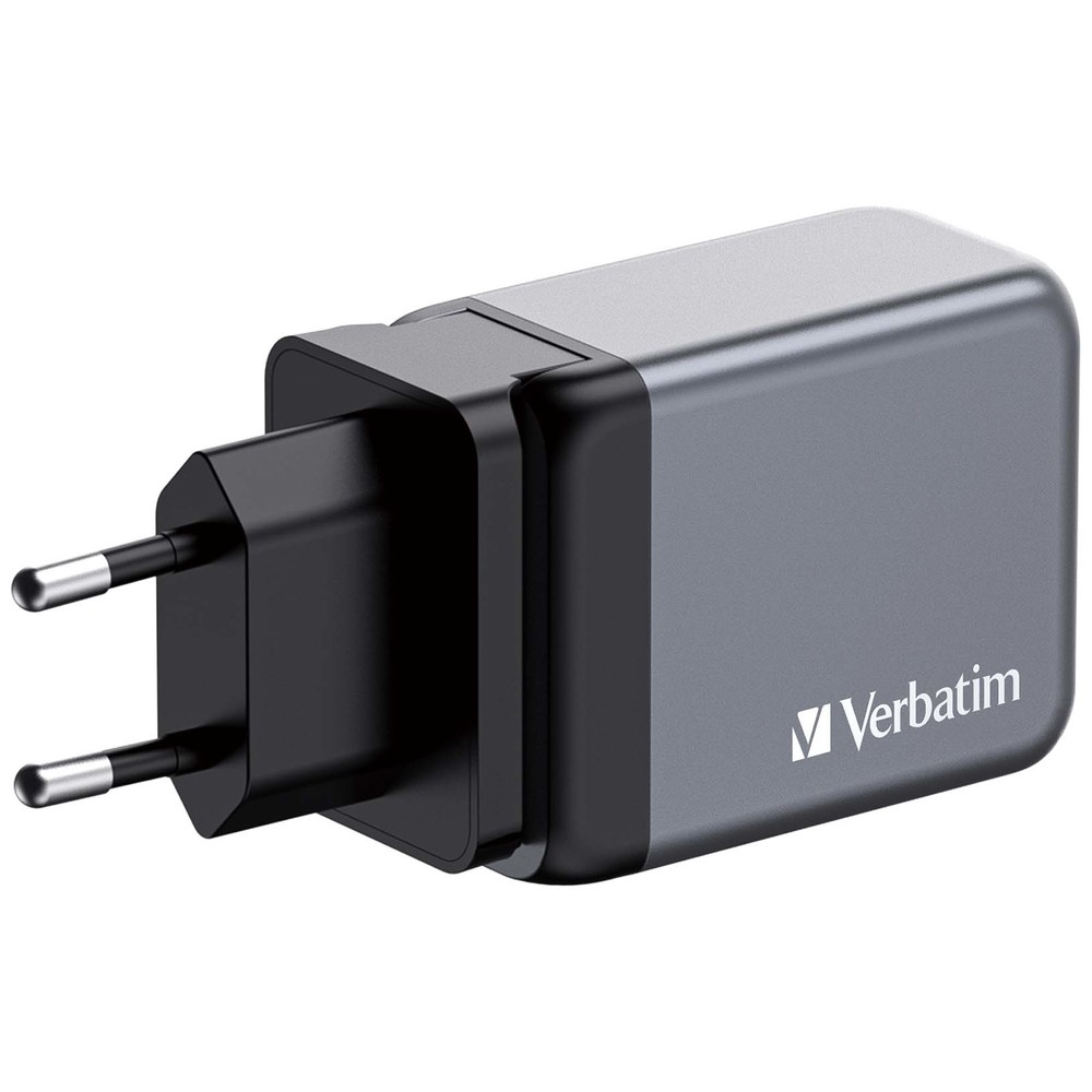 Зарядно устройство Verbatim GNC-65 GaN 3 Port 65W USB A/C