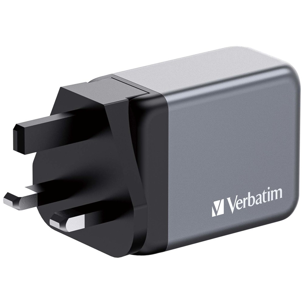 Зарядно устройство Verbatim GNC-65 GaN 3 Port 65W USB A/C