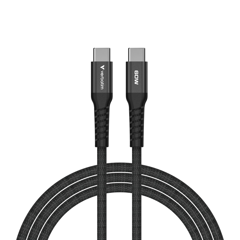 Cable Verbatim Sync & Charge USB-C to USB-C 60W Magnetic 120 cm - Black