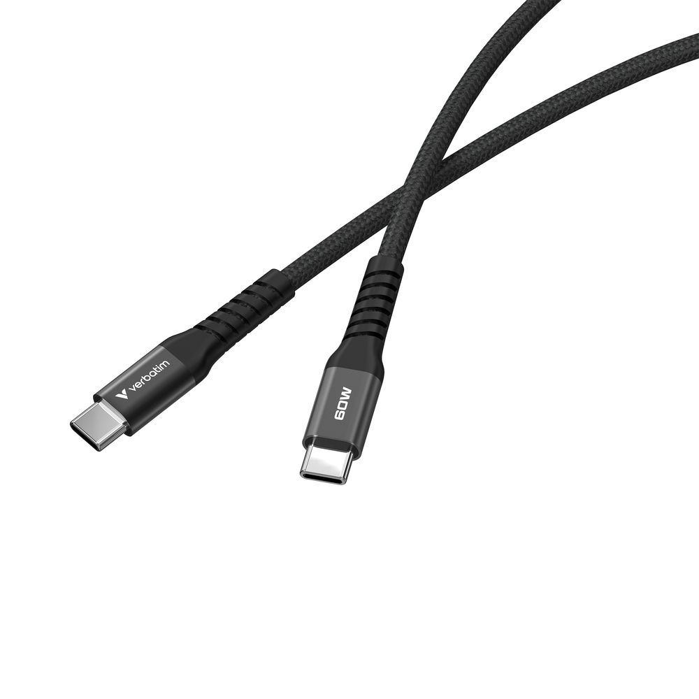 Cable Verbatim Sync & Charge USB-C to USB-C 60W Magnetic 120 cm - Black