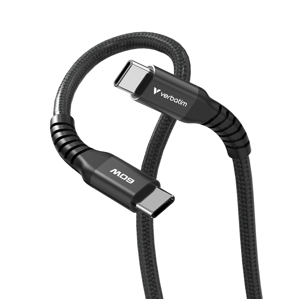 Cable Verbatim Sync & Charge USB-C to USB-C 60W Magnetic 120 cm - Black