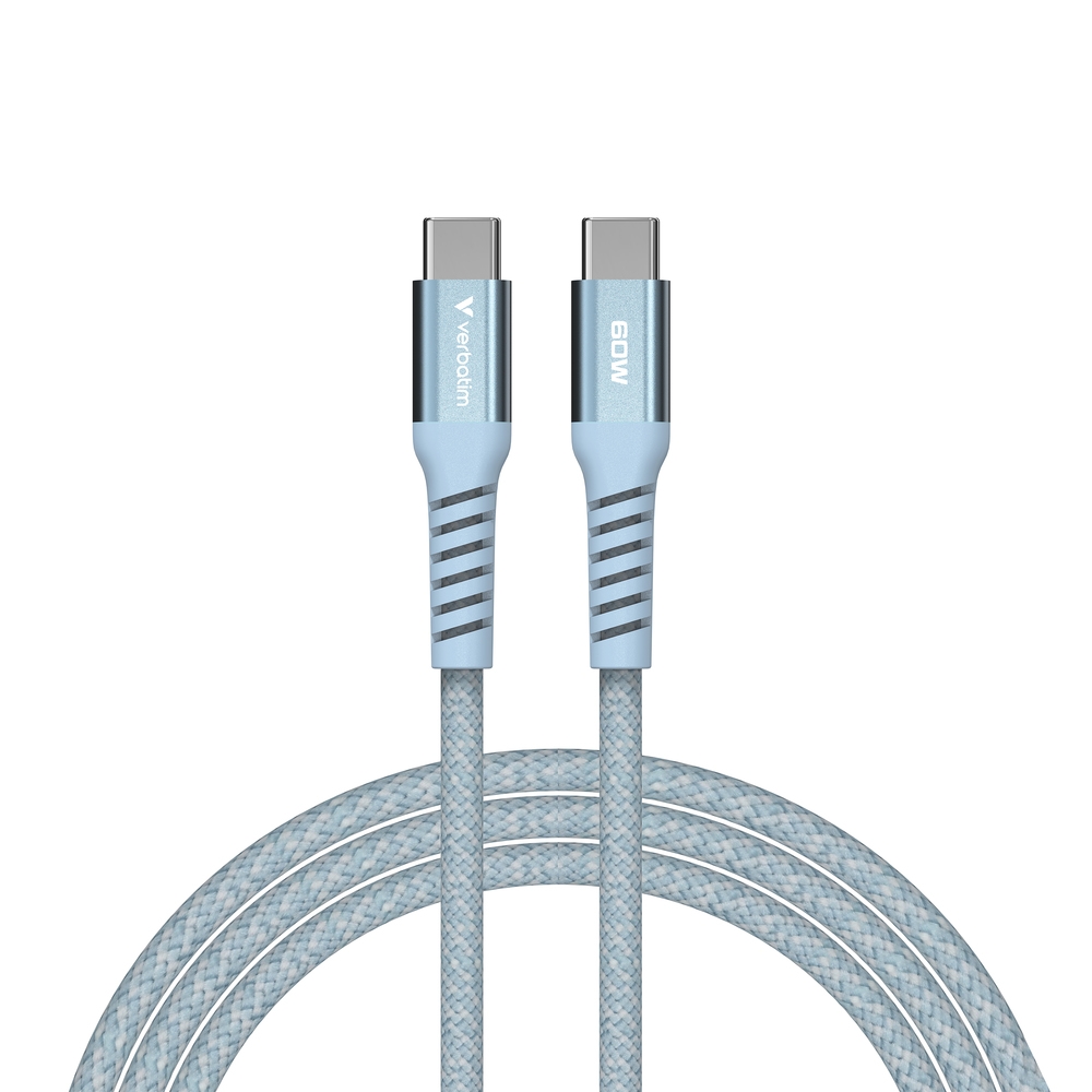 Cable Verbatim Sync & Charge USB-C to USB-C 100W Magnetic 120 cm - Blue