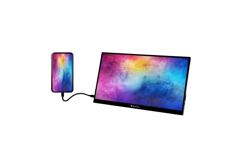 Монитор Verbatim PMT-14 Portable Touchscreen Monitor 14 Full HD 1080p Metal Housing
