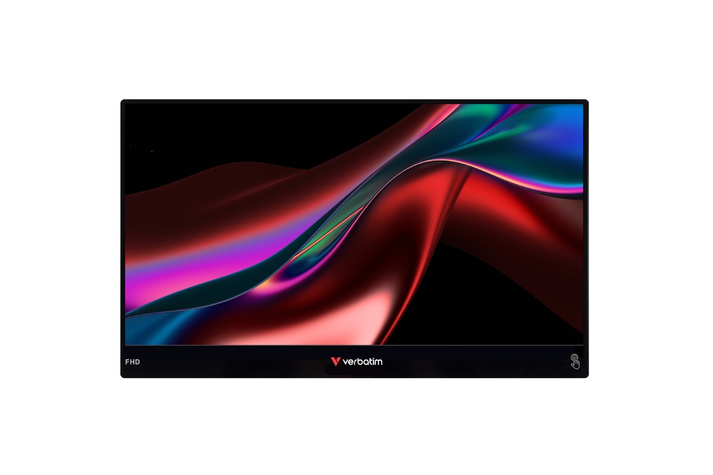 Verbatim Portable 14 FHD Touch Monitor with Wireless Power Supply and 5000mAh Power Bank