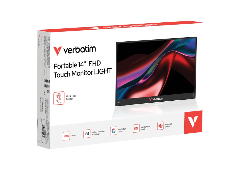 Verbatim Portable 14 FHD Touch Monitor LIGHT