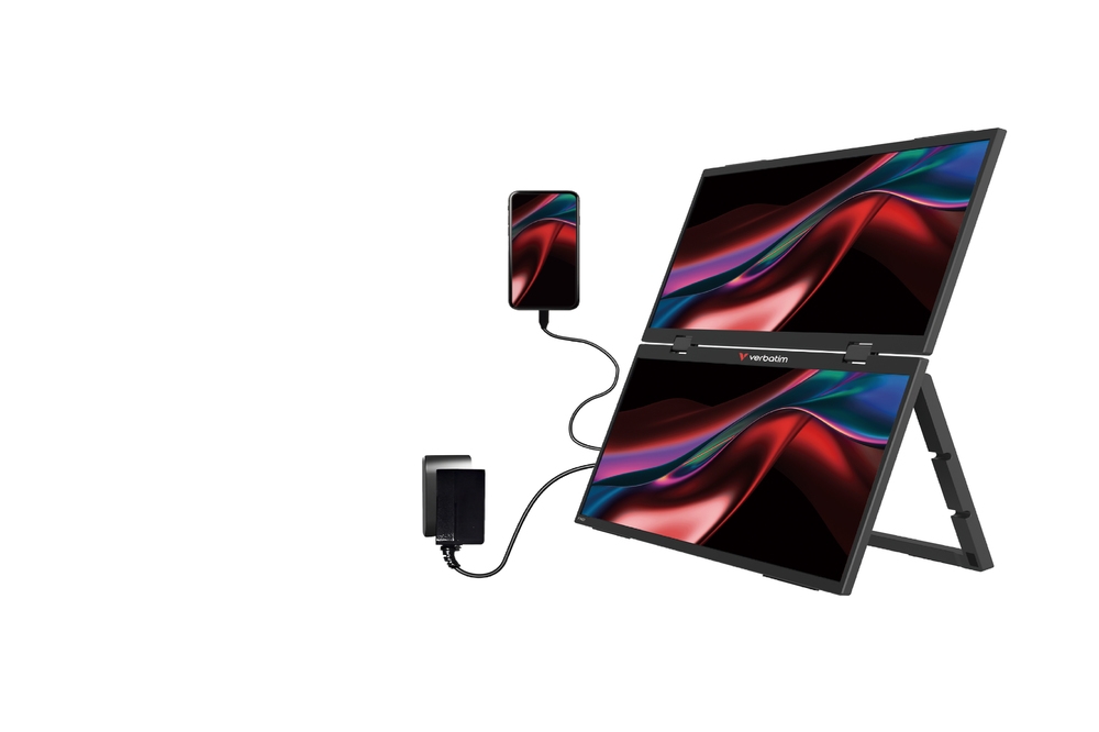 Монитор Verbatim Portable 15.6 Dual Monitor Essentials