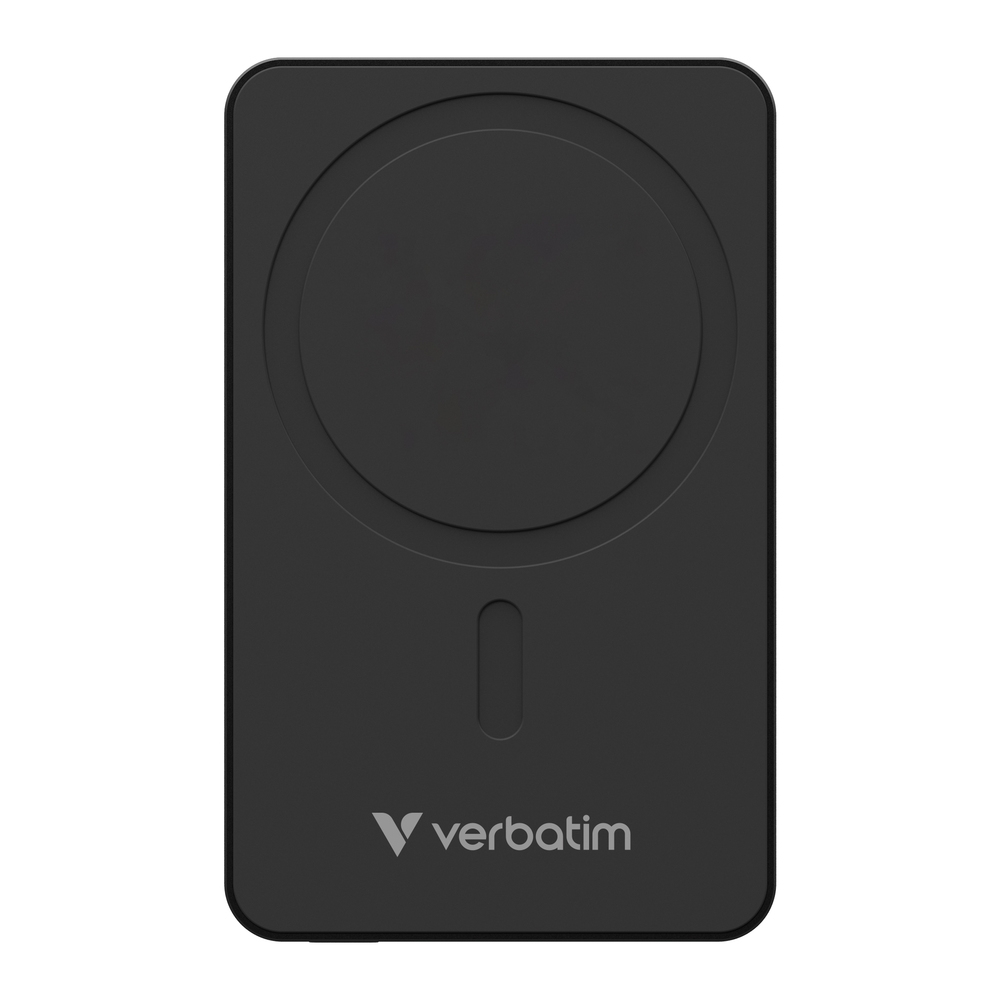 Външна батерия Verbatim Charge n Go Essentials Power Bank Magnetic Wireless 5000mAh черна