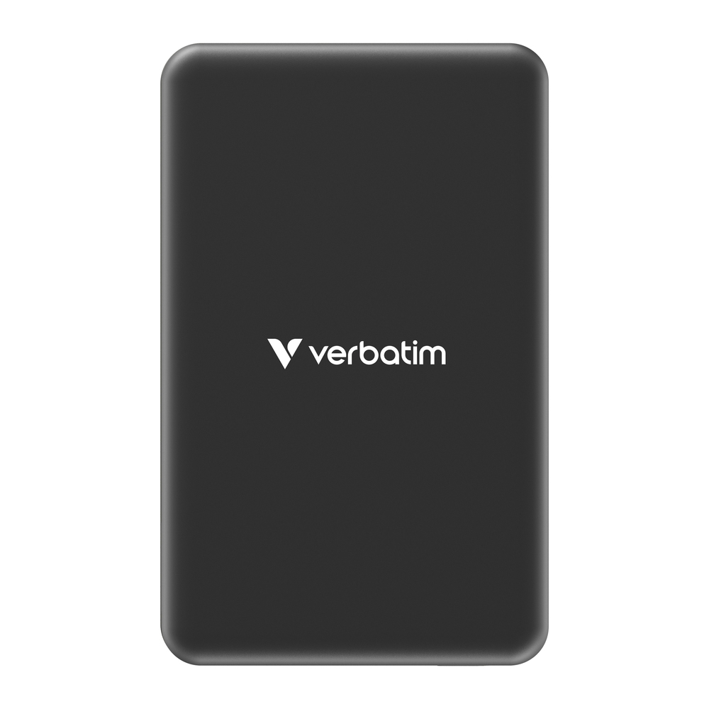 Външна батерия Verbatim Charge n Go Essentials Power Bank Magnetic Wireless 5000mAh черна