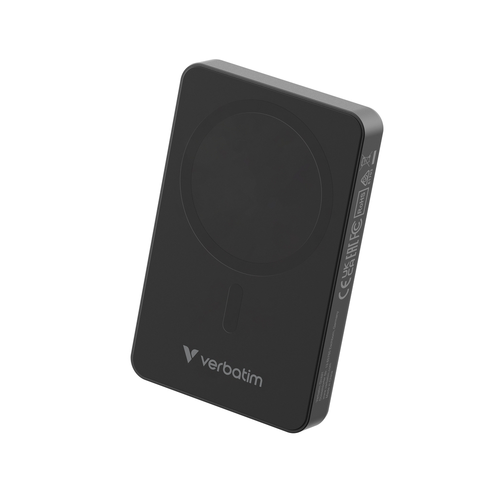 Verbatim Charge n Go Essentials Power Bank Magnetic Wireless 10000mAh Black