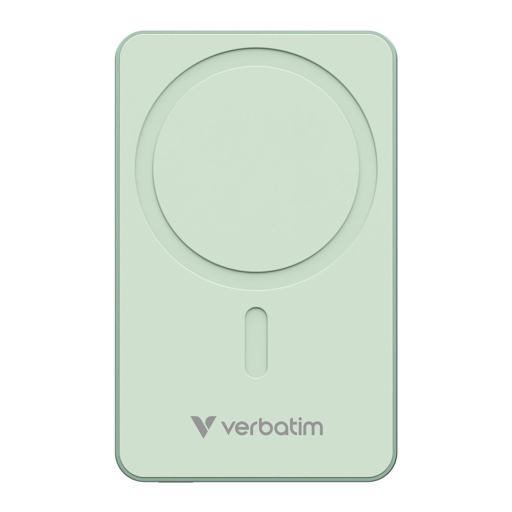 Verbatim Charge n Go Essentials Power Bank Magnetic Wireless 10000mAh Green