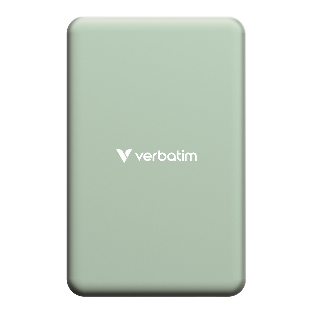 Verbatim Charge n Go Essentials Power Bank Magnetic Wireless 10000mAh Green