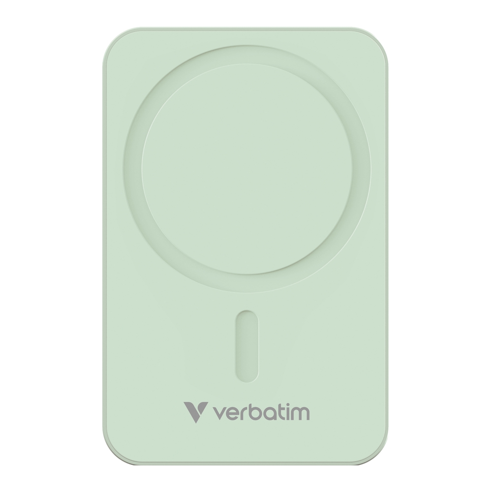 Verbatim Charge n Go Essentials Power Bank Magnetic Wireless 20000mAh Green
