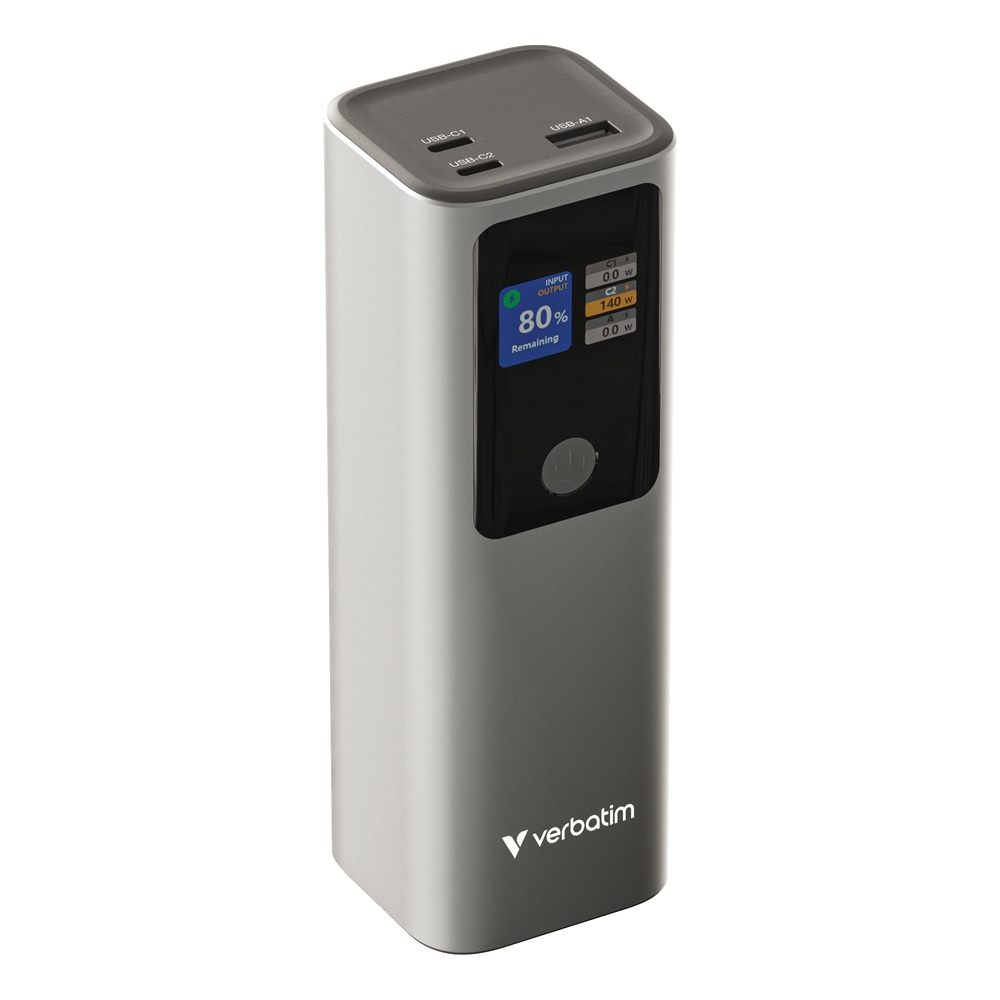 Външна батерия Verbatim Charge ‘n’ Go Power Bank 27000mAh 183W Grey