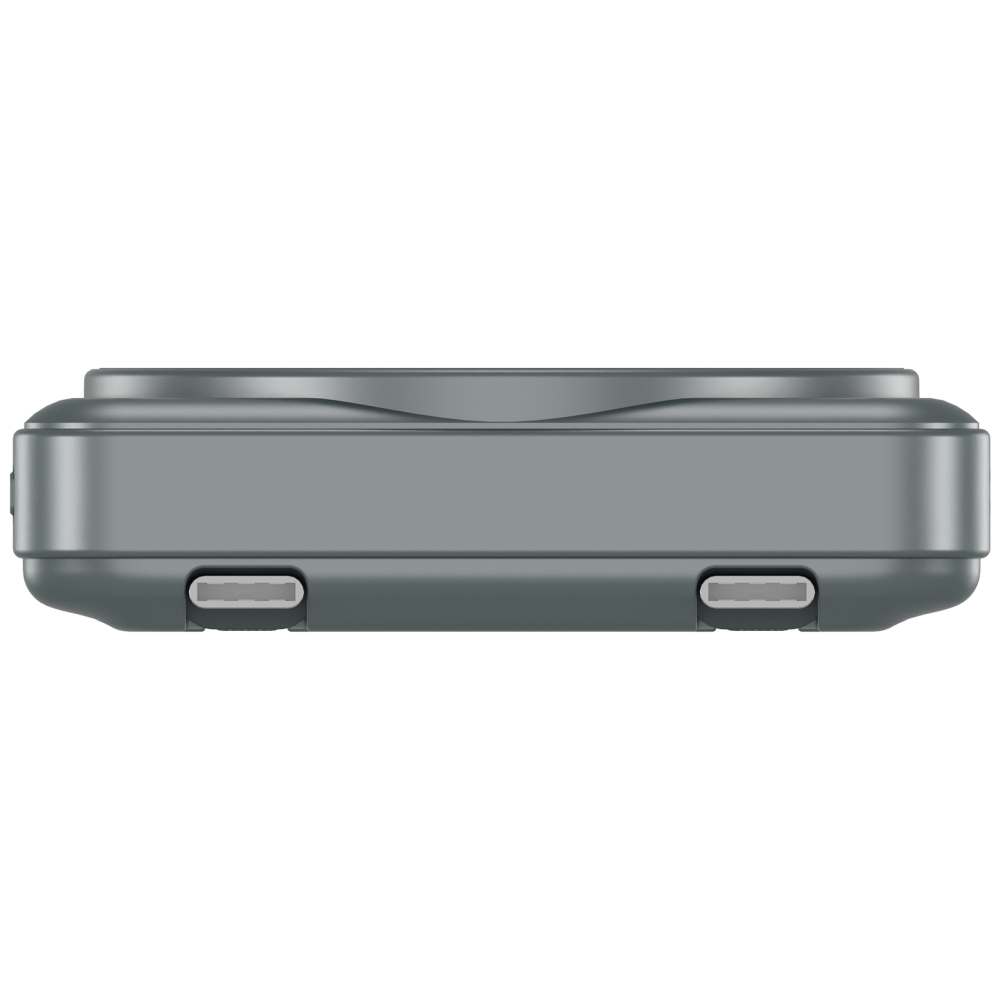 Външна батерия Verbatim Magnetic Wireless, 10 000 mAh, USB‑C x2, дисплей, сива